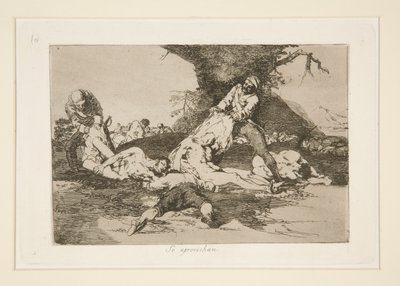 They Make Use of Them, plate 16 from The Disasters of War by Francisco de Goya