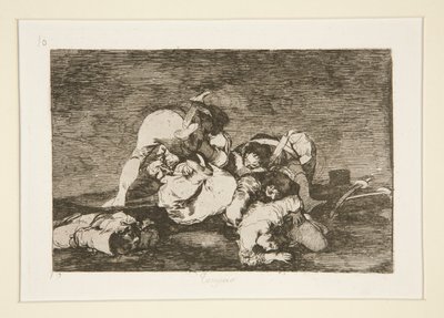 Nor [Do These] Either, pl. 10 from the series The Disasters of War by Francisco de Goya