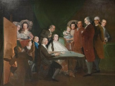 The Family of the Infant Don Luis of Bourbon by Francisco Jose de (school of) Goya