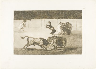 Another Madness of His in the Same Ring, plate 19 from The Art of Bullfighting by Francisco Jose de Goya y Lucientes