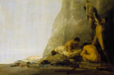 Cannibals Preparing their Victims, or The Bodies of Jean de Brebeuf and Gabriel Lallemant being skinned by the Iroquois in 1649 by Francisco Jose de Goya y Lucientes