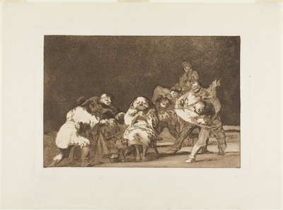 He who does not like thee will defame thee in jest, plate 17 from Los Proverbios by Francisco Jose de Goya y Lucientes
