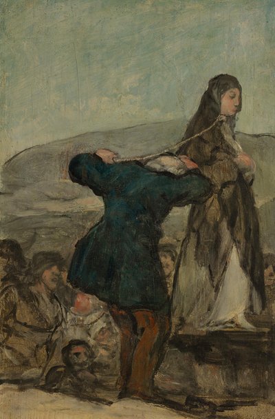 Execution of Witches by Francisco Jose de Goya y Lucientes
