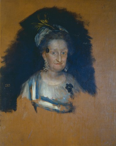 Infanta Maria Josefa, preliminary sketch for the group portrait of The Family of Charles IV by Francisco Jose de Goya y Lucientes