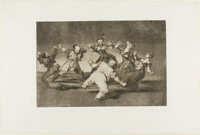 Merry Folly, from Disparates, published as plate 12 in Los Proverbios by Francisco Jose de Goya y Lucientes