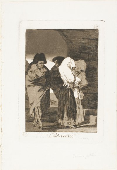 Poor Little Girls!, plate 22 from Los Caprichos by Francisco Jose de Goya y Lucientes