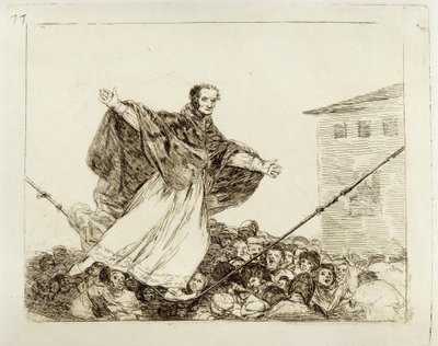 The Rope Breaks (Disasters of War 77) by Francisco Jose de Goya y Lucientes