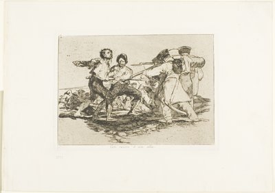 Rightly or Wrongly, Plate Two from The Disasters of War by Francisco Jose de Goya y Lucientes