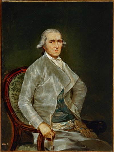The Painter Francisco Bayeu by Francisco Jose de Goya y Lucientes