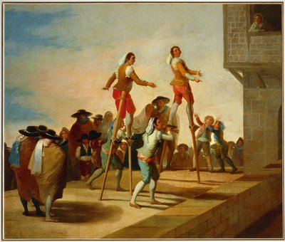 The Stilts (Cartoon for a Tapestry at the Prado) by Francisco Jose de Goya y Lucientes