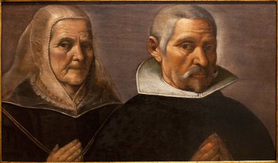 Portrait of a Praying Age Couple by Francisco Pacheco