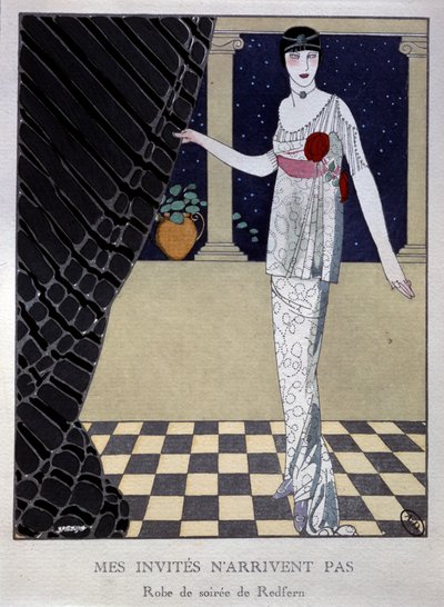 My Guests Are Not Arriving, Evening Dress by Redfern by Francisco Xavier Gose