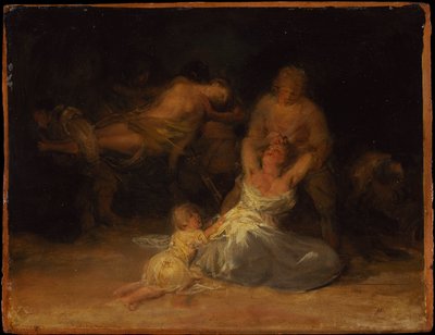 Act of Violence against Two Women by Francisco de Goya