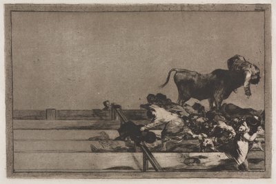 Bullfights: Dreadful Events in the Front Rows of the Ring at Madrid and Death of the Mayor of Torrejon by Francisco de Goya