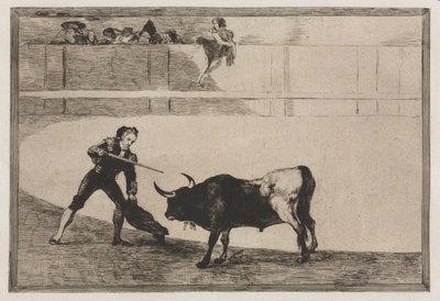 Bullfights: Pedro Romeo Killing the Halted Bull by Francisco de Goya