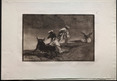 Bullfights: They Play Another with the Cape in an Enclosure by Francisco de Goya