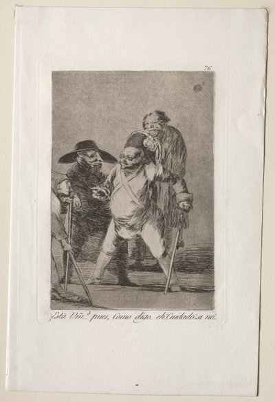 Caprichos: You Understand?...Well, as I Say...eh! Look Out! Otherwise... by Francisco de Goya