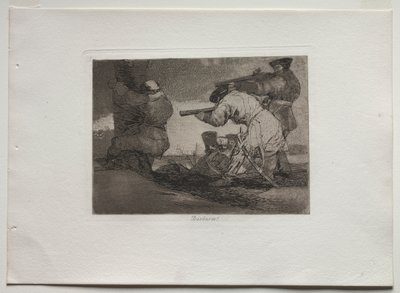 Disasters of War: Barbarians! by Francisco de Goya