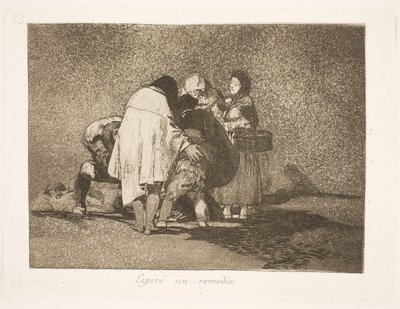 He Died Without Help (53) by Francisco de Goya