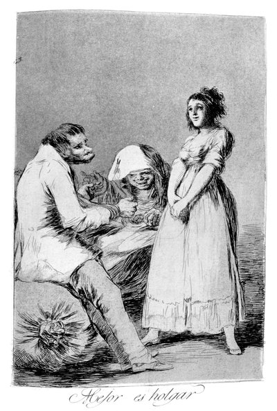 It is better to be lazy, 1799 by Francisco de Goya