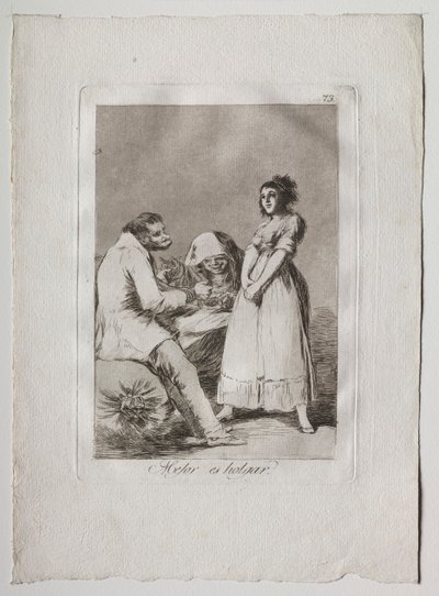 Eighty Caprices: It is Better to be Lazy by Francisco de Goya