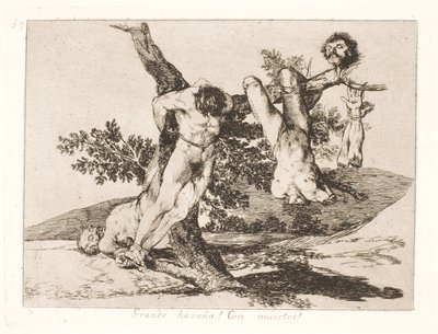 Great Courage! In the Face of the Dead! (39) by Francisco de Goya