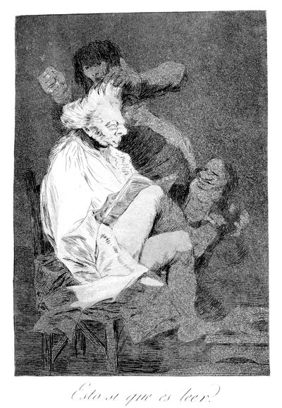That Certainly is Being Able to Read by Francisco de Goya