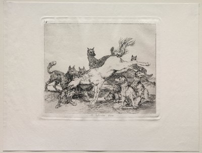 The Horrors of War: He Defends Himself Well by Francisco de Goya