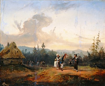 Arguments with the Jewish Merchant by Franciszek Kostrzewski