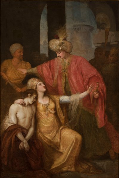 Parysatis Pleading with Artaxerxes for Mercy for Cyrus by Franciszek Smuglewicz