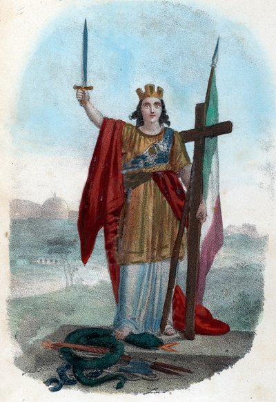 Allegorical Representation of Triumphant Italy by Franco Mistrali