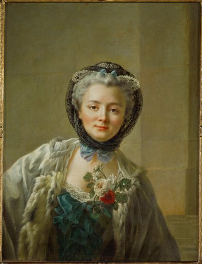 Mme. Drouais, nee Anne-Francoise Dore by Francois Hubert Drouais