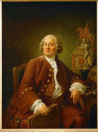 Portrait of Sculptor Edme Bouchardon by Francois-Hubert Drouais