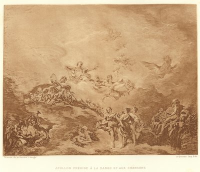 Apollo Presides over Dance and Songs by Francois (after) Boucher