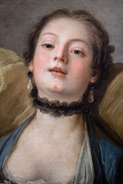 Head of a Young Woman Called La Voluptueuse by Francois (after) Boucher