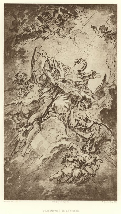 The Assumption of the Virgin by Francois (after) Boucher