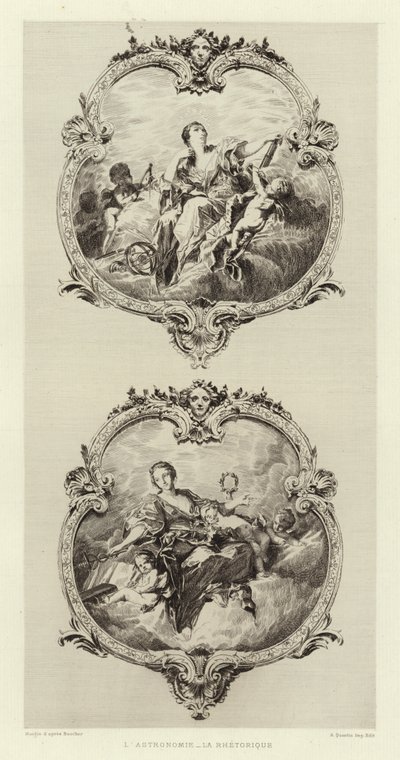 Astronomy, Rhetoric by Francois (after) Boucher