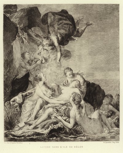 Latona in the Island of Delos by Francois (after) Boucher