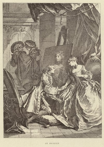 The Sicilian by Francois (after) Boucher