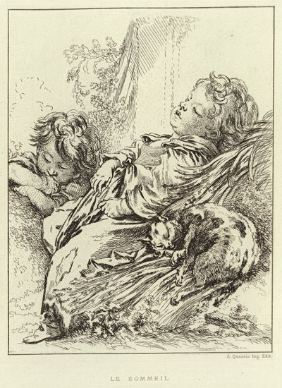 The Sleep by Francois (after) Boucher