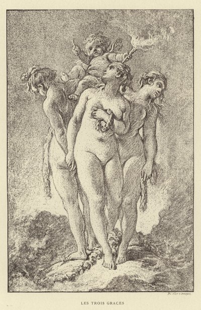 The Three Graces by Francois (after) Boucher
