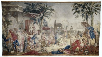 The Chinese Market, Manufacture Royale de Beauvais by Francois (after) Boucher