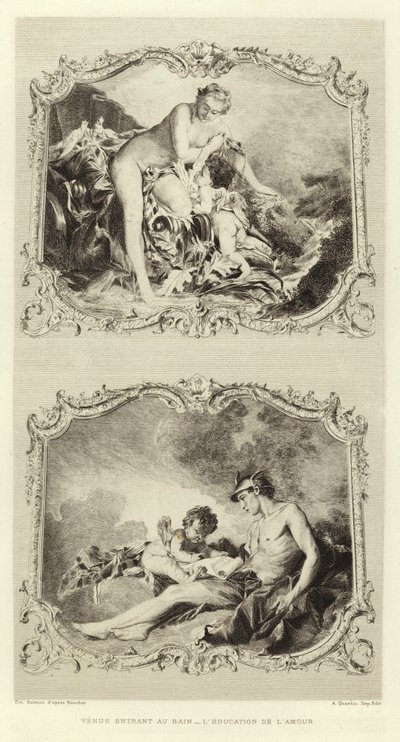 Venus Entering the Bath, The Education of Love by Francois (after) Boucher