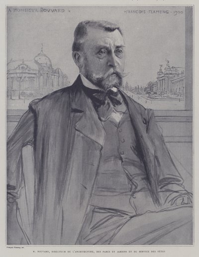 Joseph-Antoine Bouvard, French Architect and Administrator by Francois (after) Flameng
