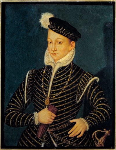 Portrait of Charles IX, King of France by Francois (attr. to) Clouet