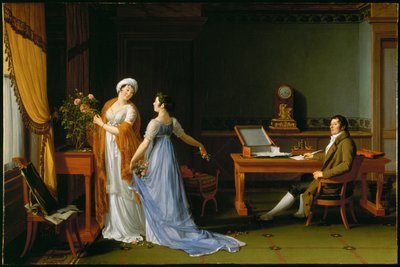Count de la Forest with His Wife and Daughter by Francois Andre Vincent