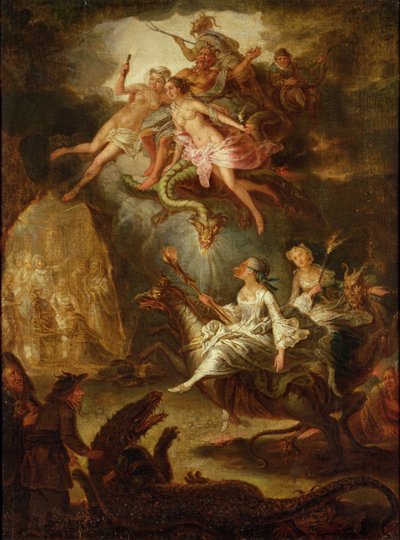 The Arrival at the Sabbath and the Homage to the Devil by Francois Aubert