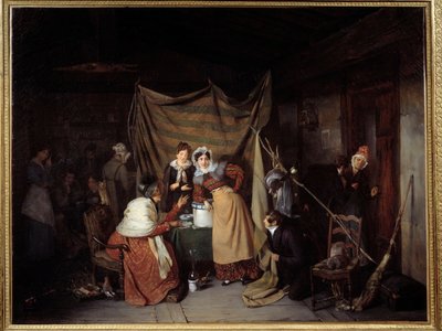 A Sibylle Saying Good Adventure to Young Men by François Auguste Biard