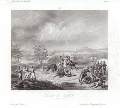 Battle of Saalfeld by Francois Augustin Desmoulins