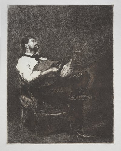 Guitar Player by François Bonvin